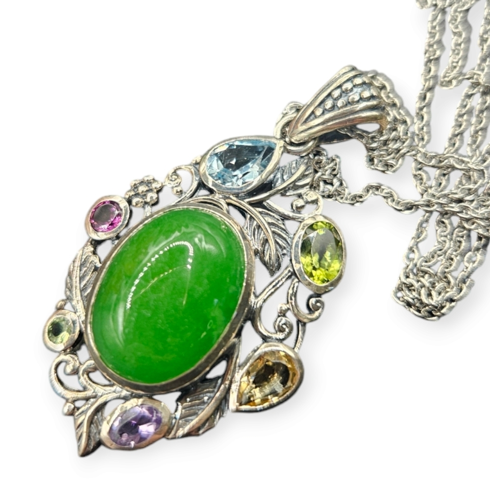 Jade and Gemstone Necklace